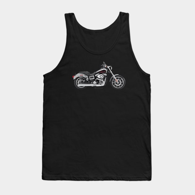 Harley-Davidson Dyna Low Rider silver, s Tank Top by MessyHighway